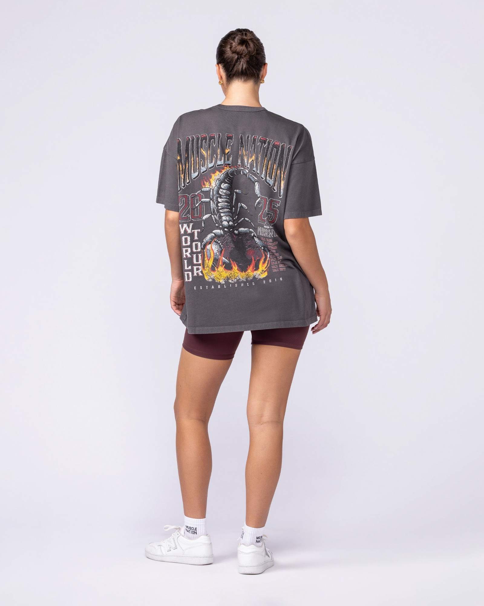 World Tour Oversized Vintage Tee - Washed Tornado