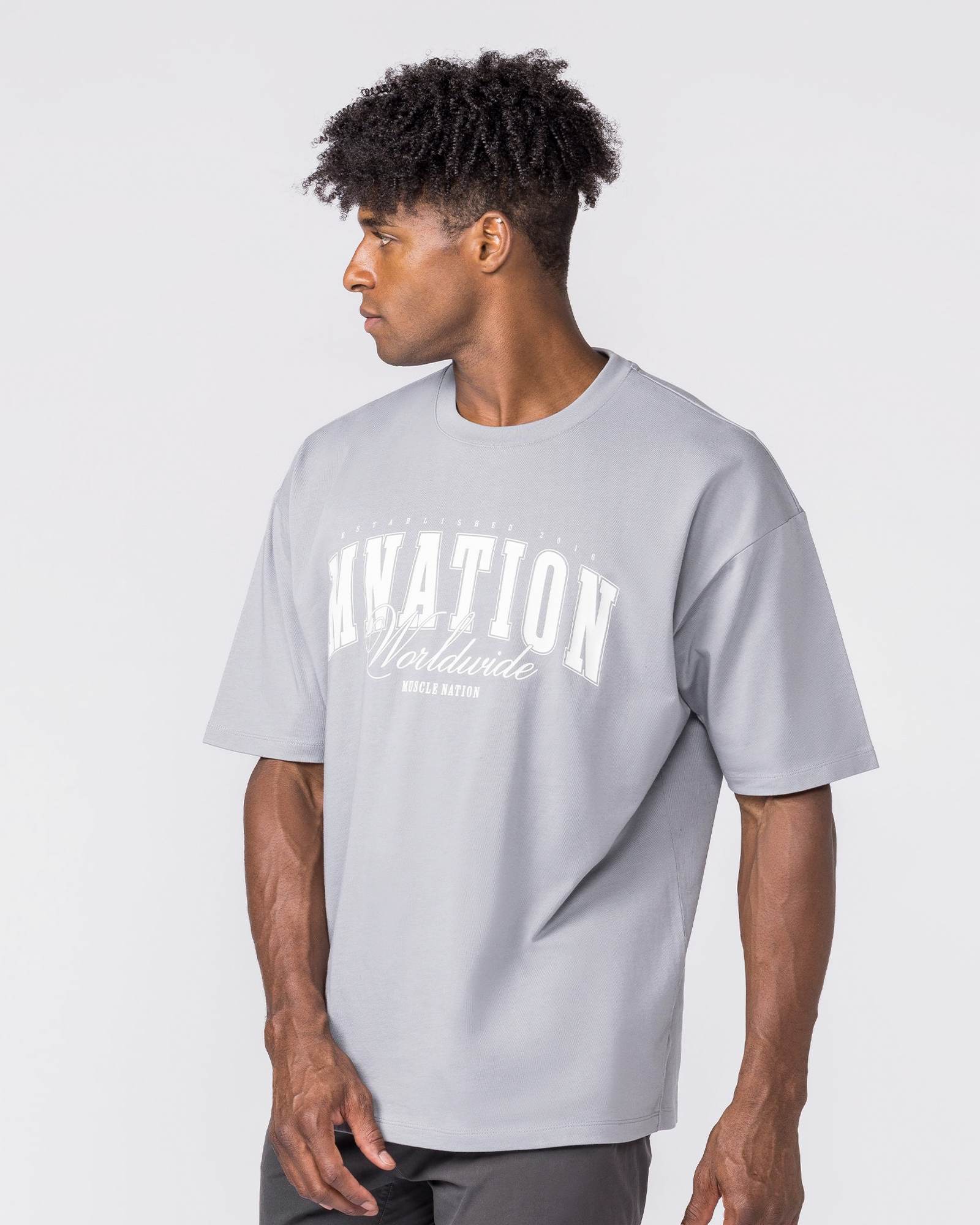Worldclass Oversized Tee - Washed Cement