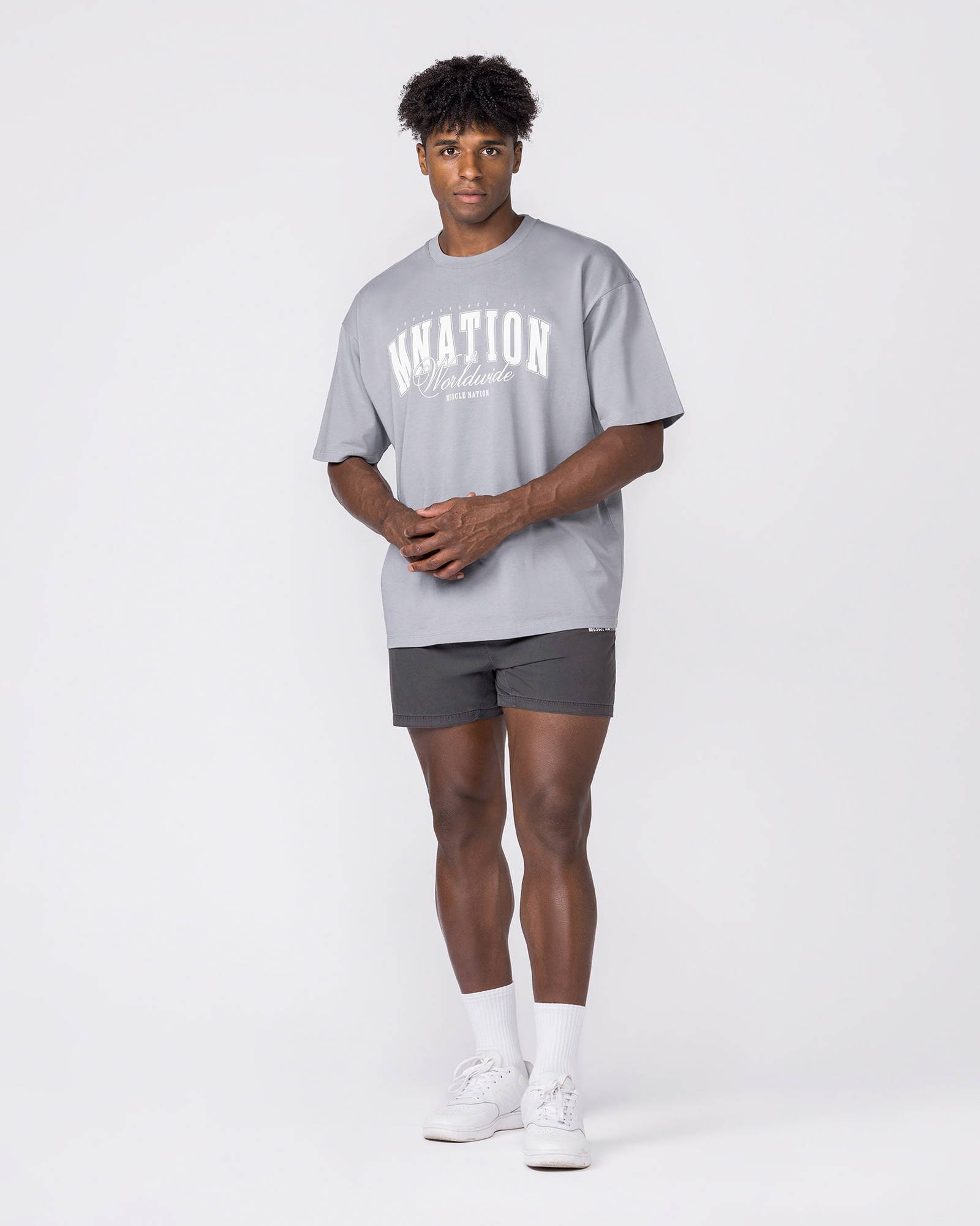 Worldclass Oversized Tee - Washed Cement