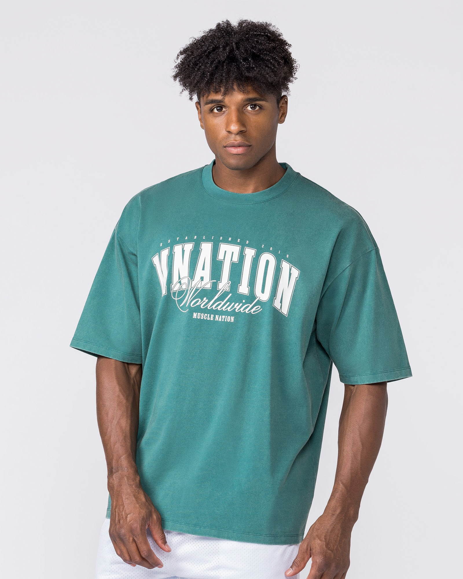 Worldclass Oversized Tee - Washed Leaf