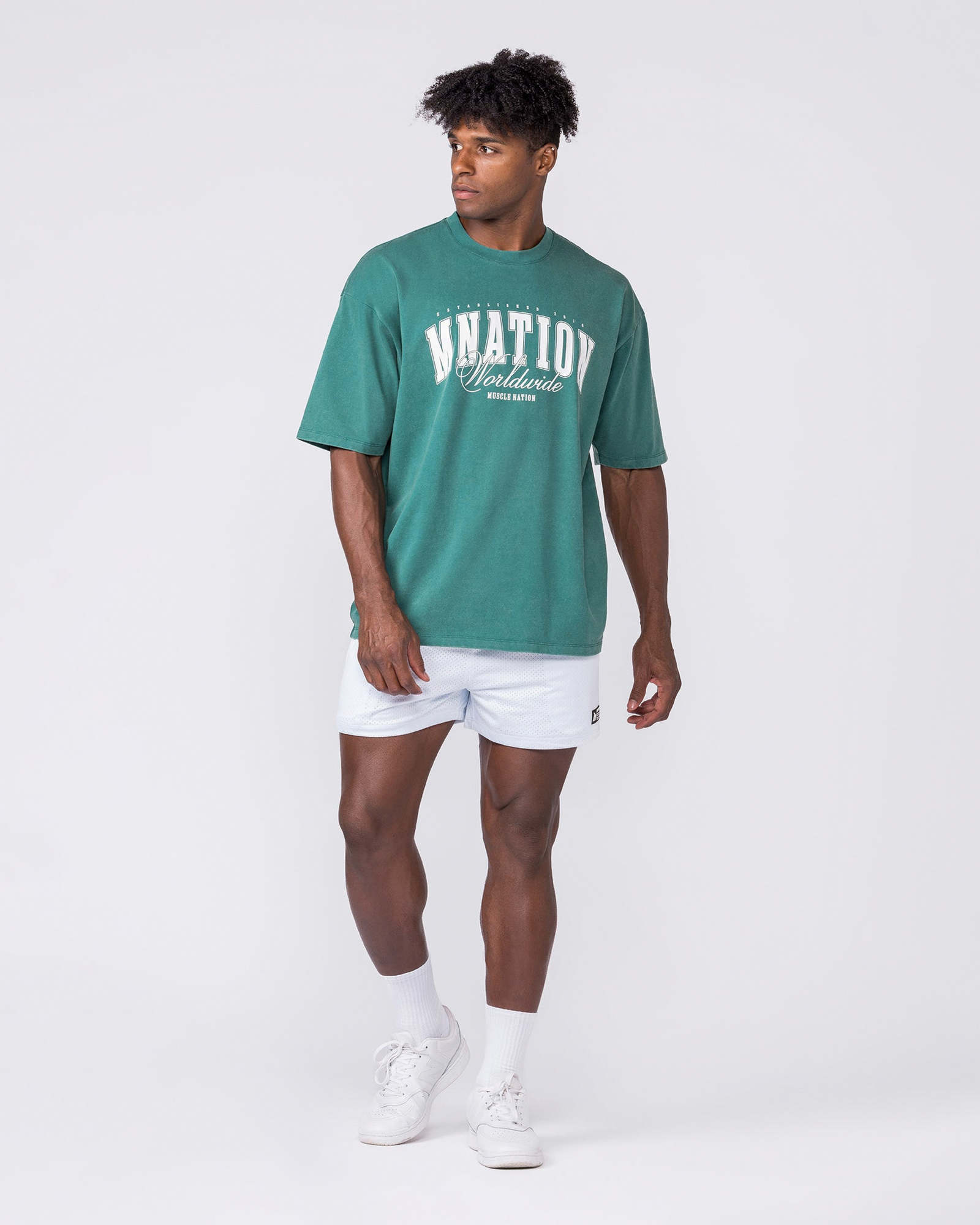 Worldclass Oversized Tee - Washed Leaf