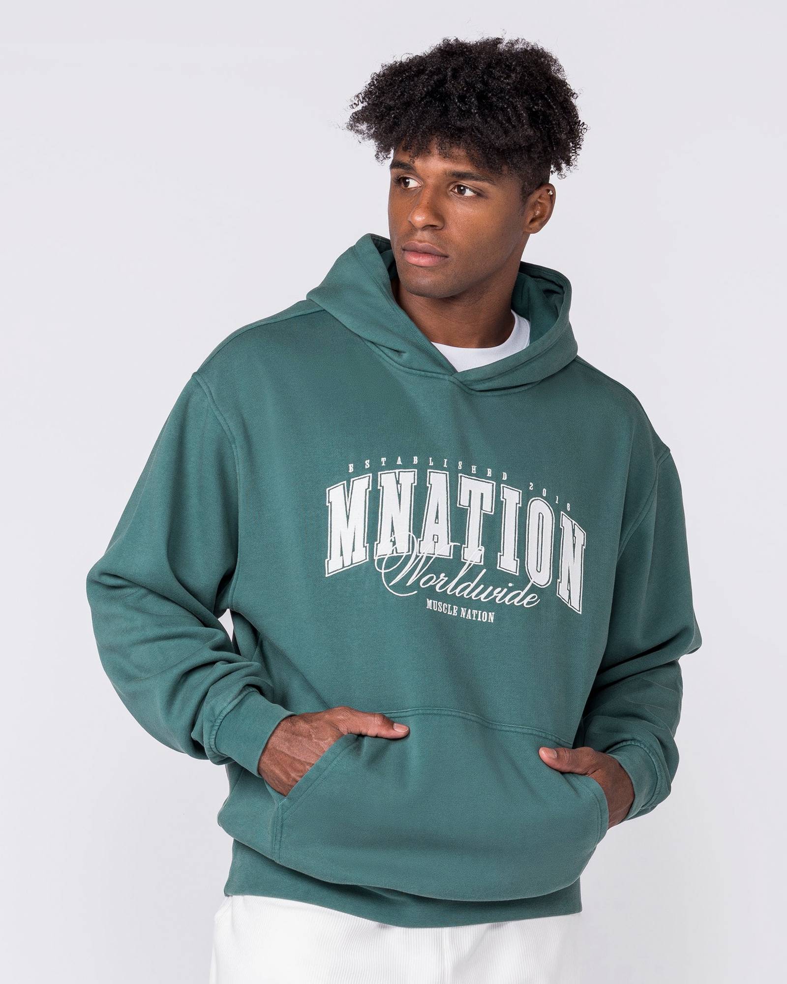 Worldclass Oversized Hoodie - Washed Leaf