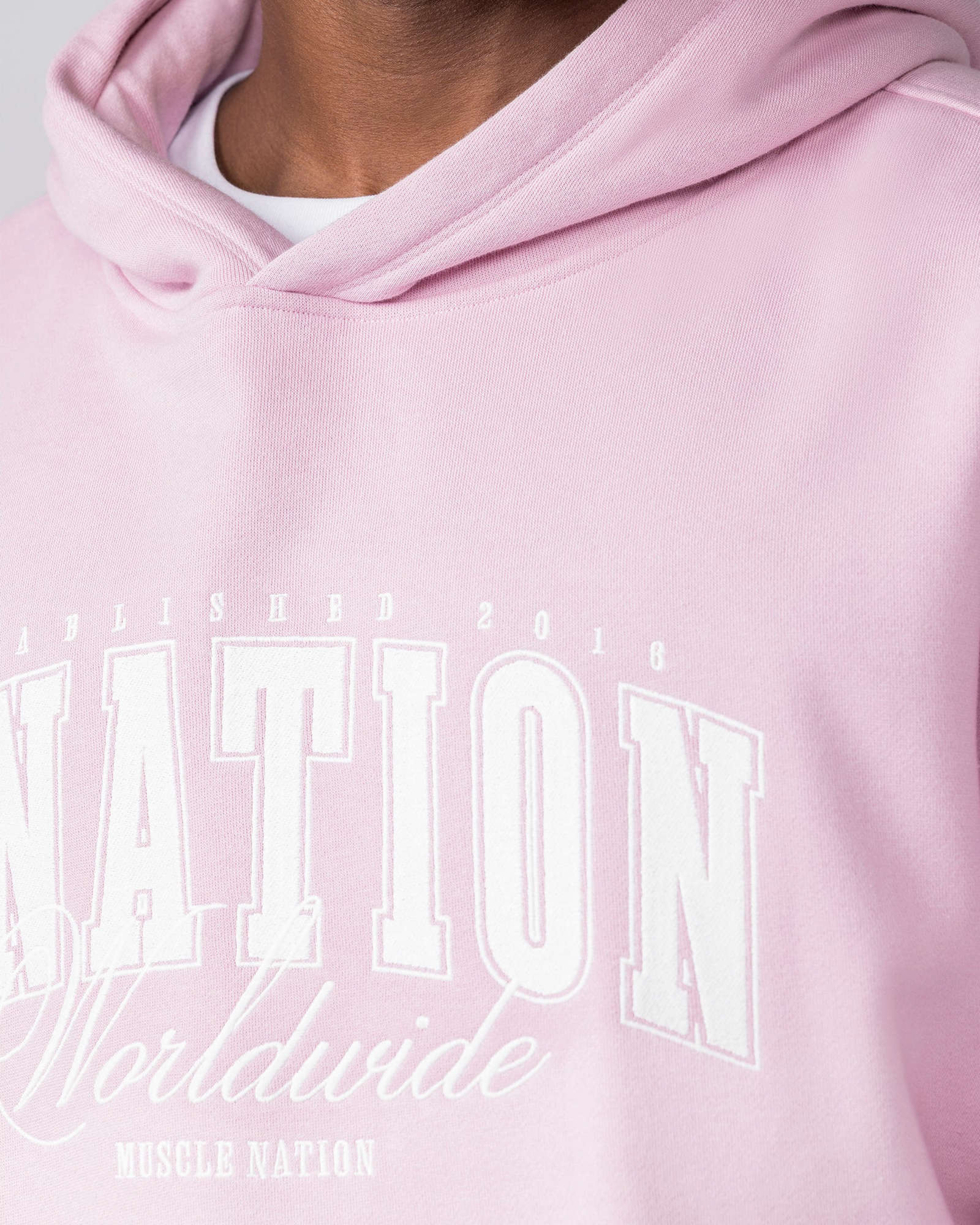 Worldclass Oversized Hoodie - Washed Powder Pink