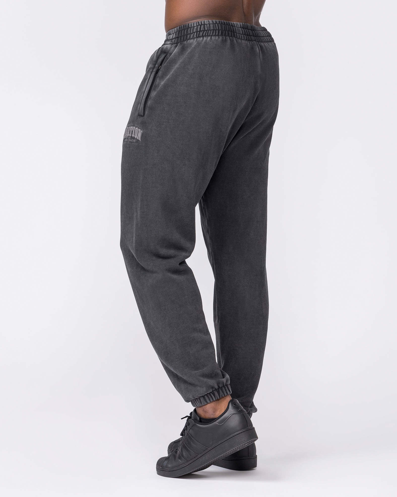 Worldclass Vintage Trackies - Washed Black