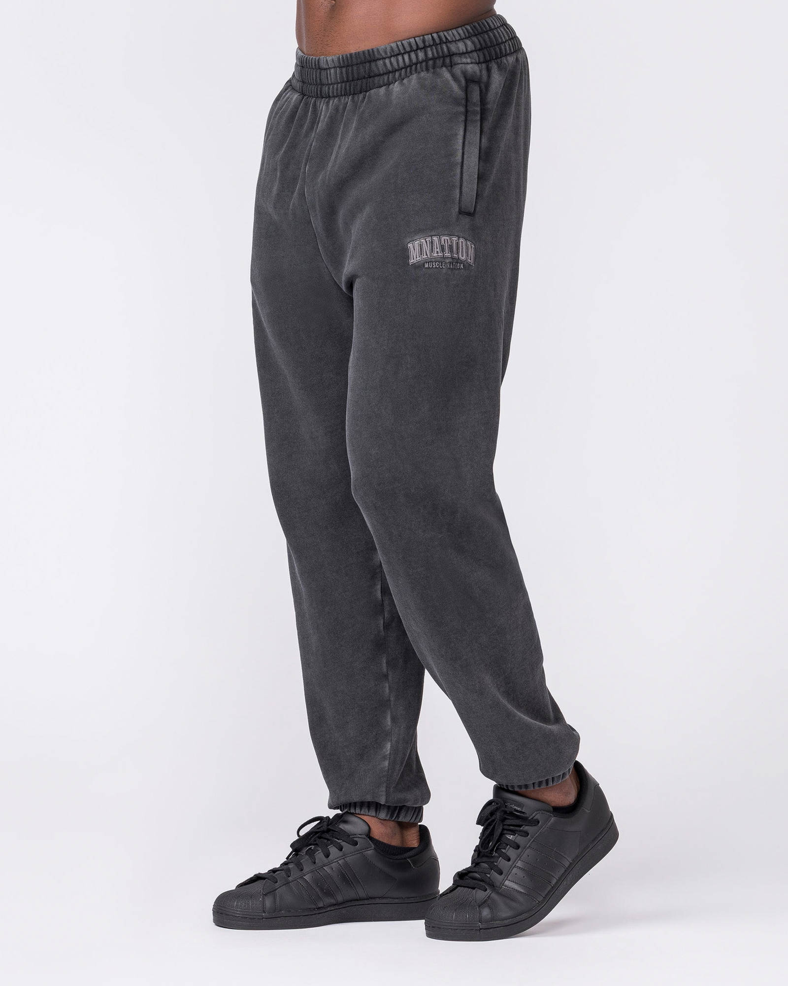 Worldclass Vintage Trackies - Washed Black