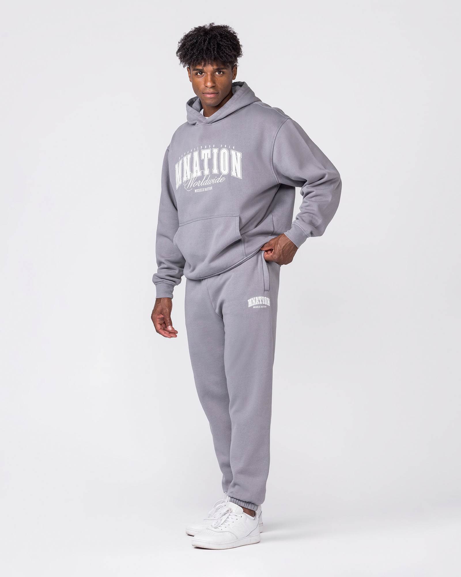Worldclass Vintage Trackies - Washed Cement