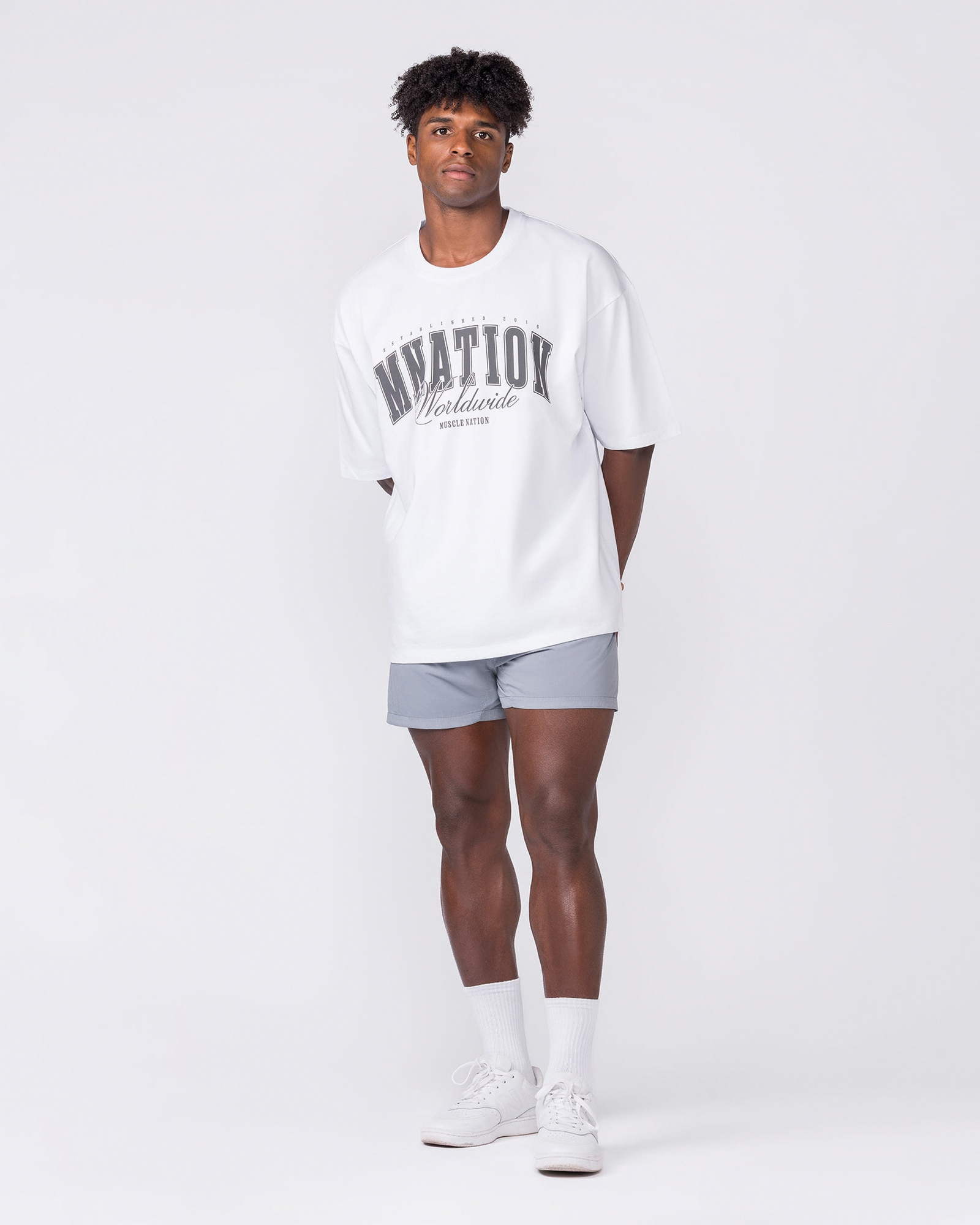 Essential Vintage 3.5" Active Shorts - Washed Cement