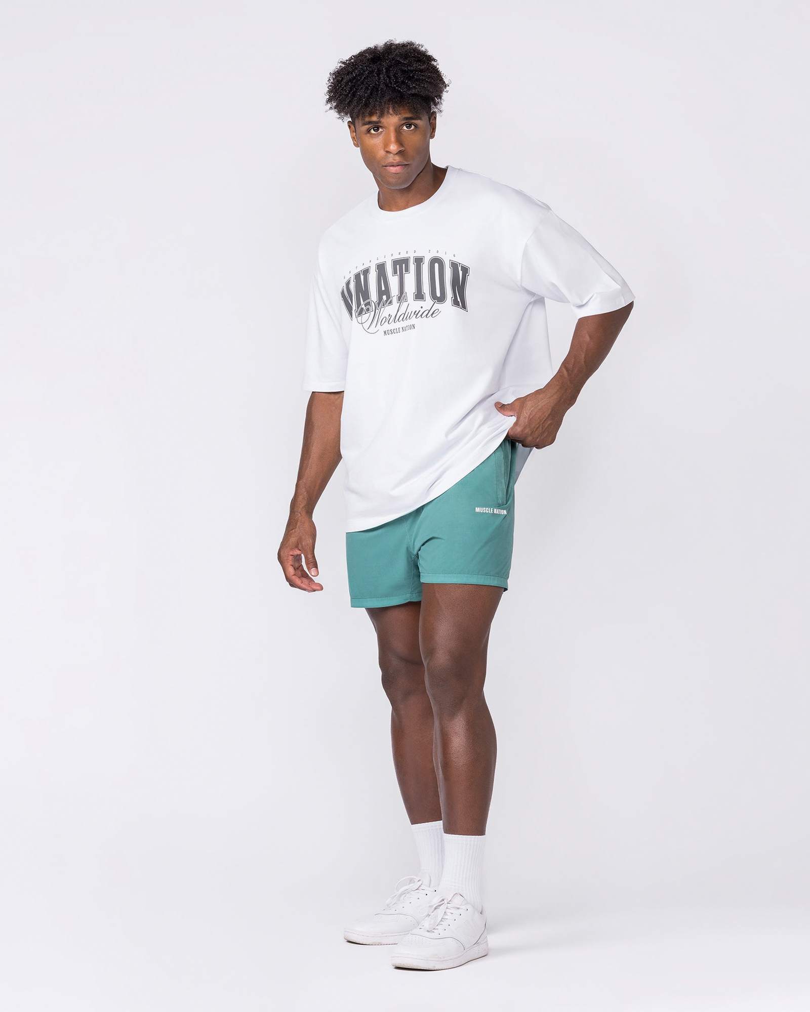 Essential Vintage 3.5" Active Shorts - Washed Leaf
