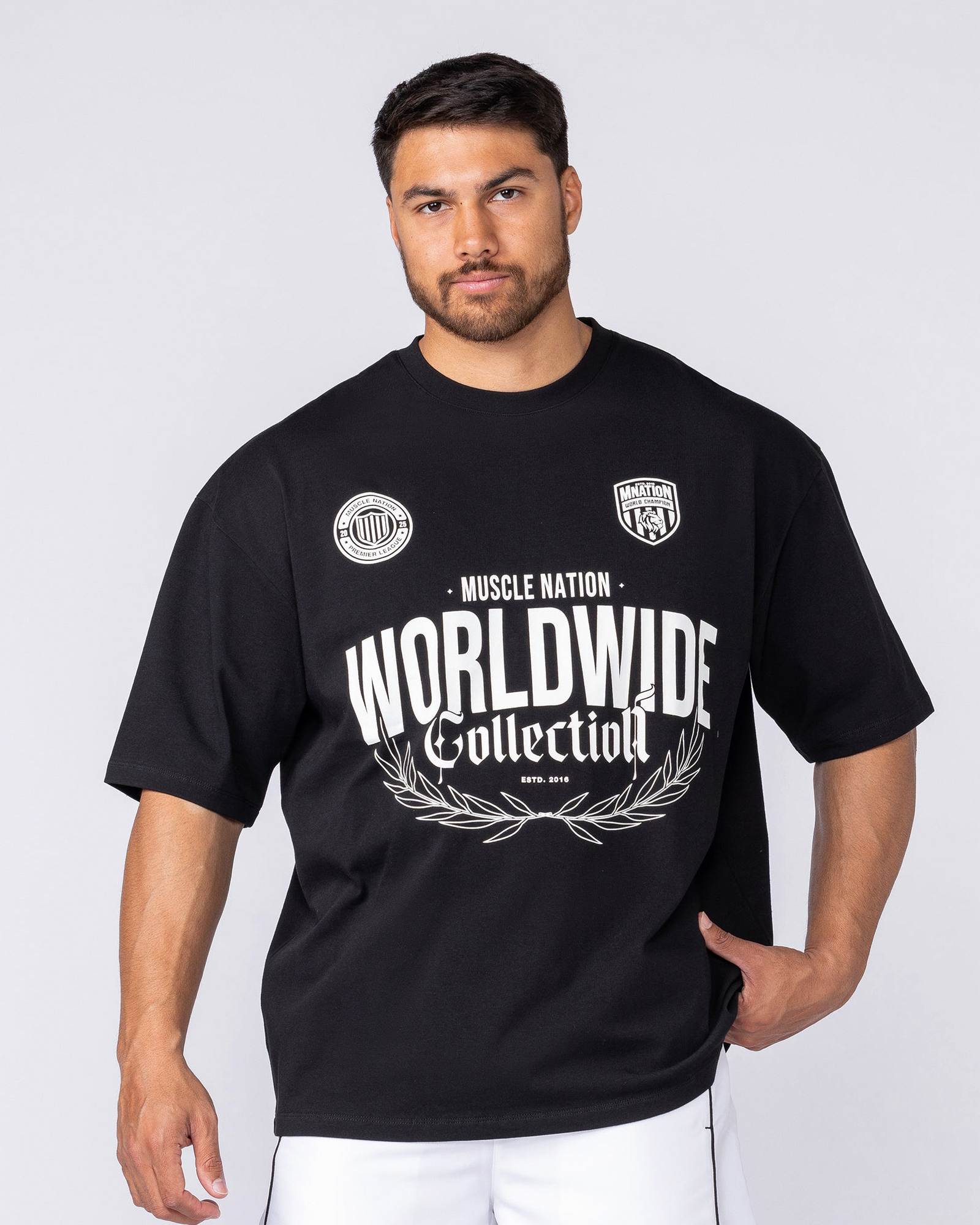 Worldwide Collection Oversized Tee - Black