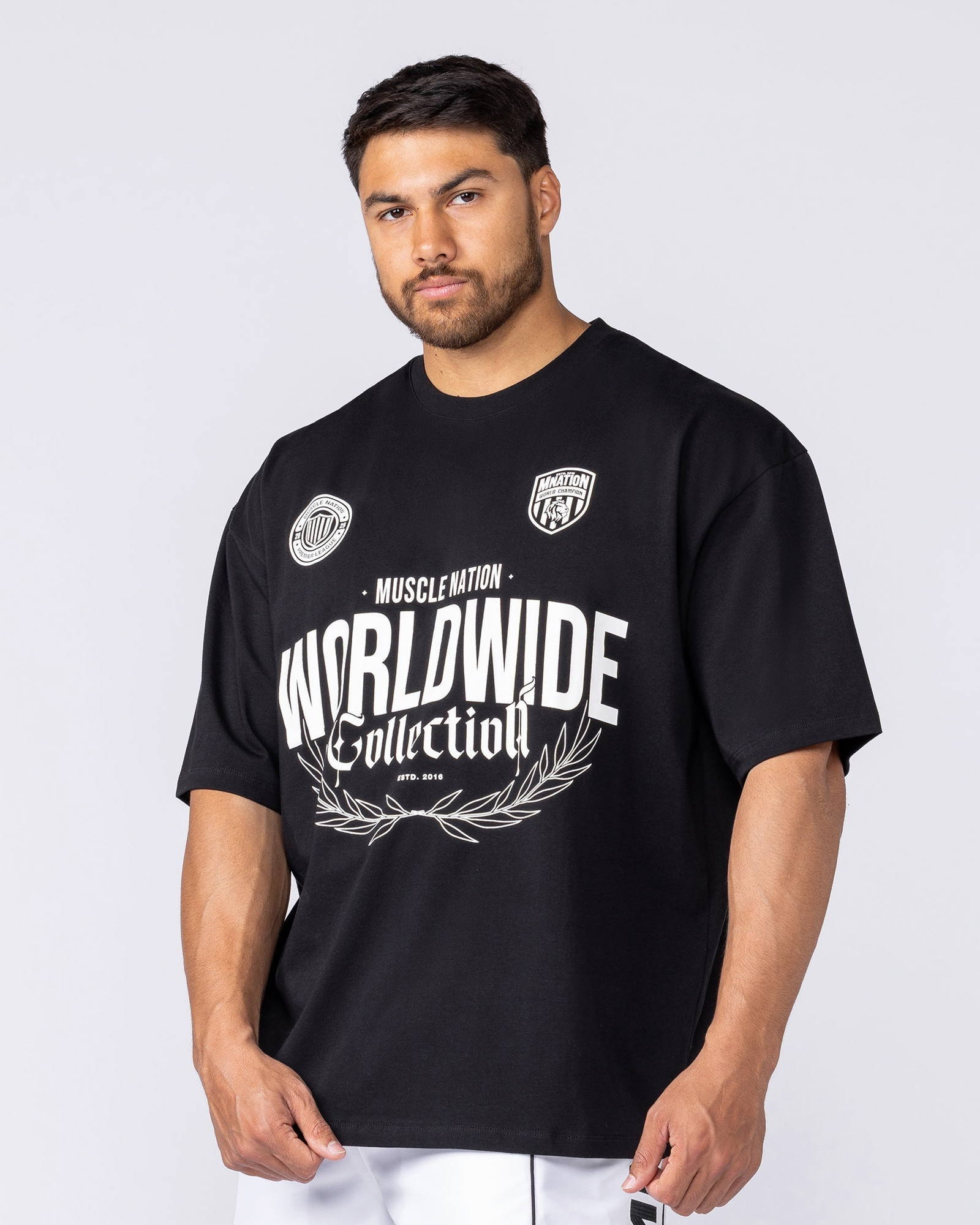 Worldwide Collection Oversized Tee - Black