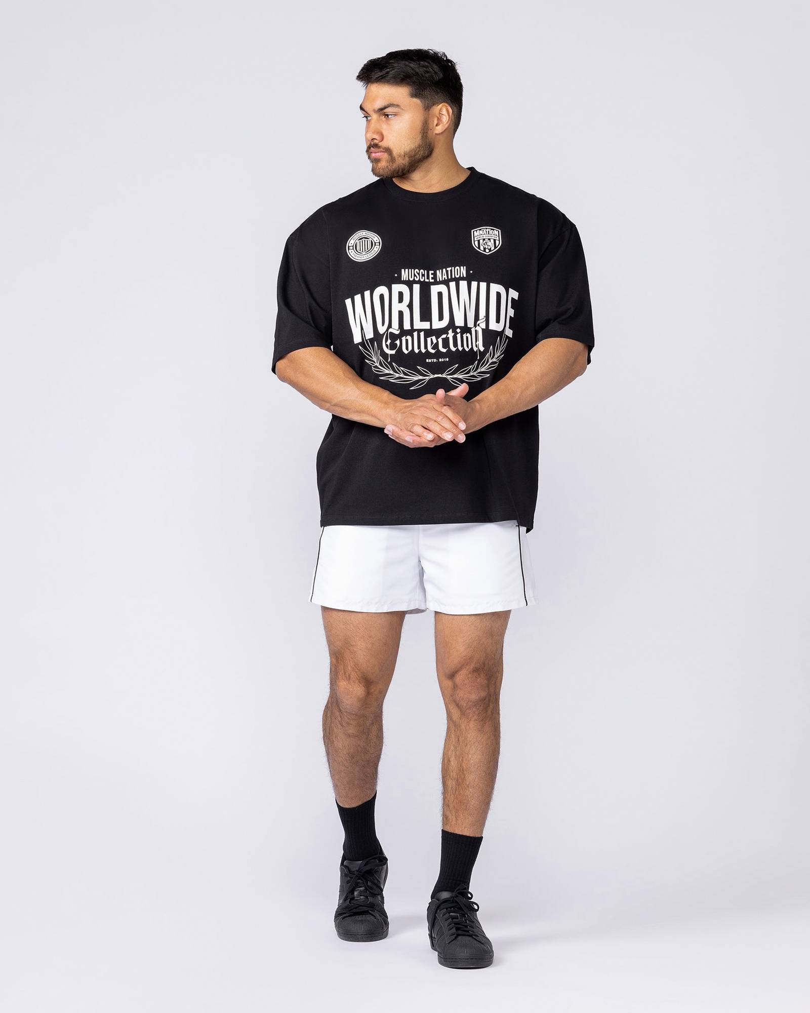 Worldwide Collection Oversized Tee - Black