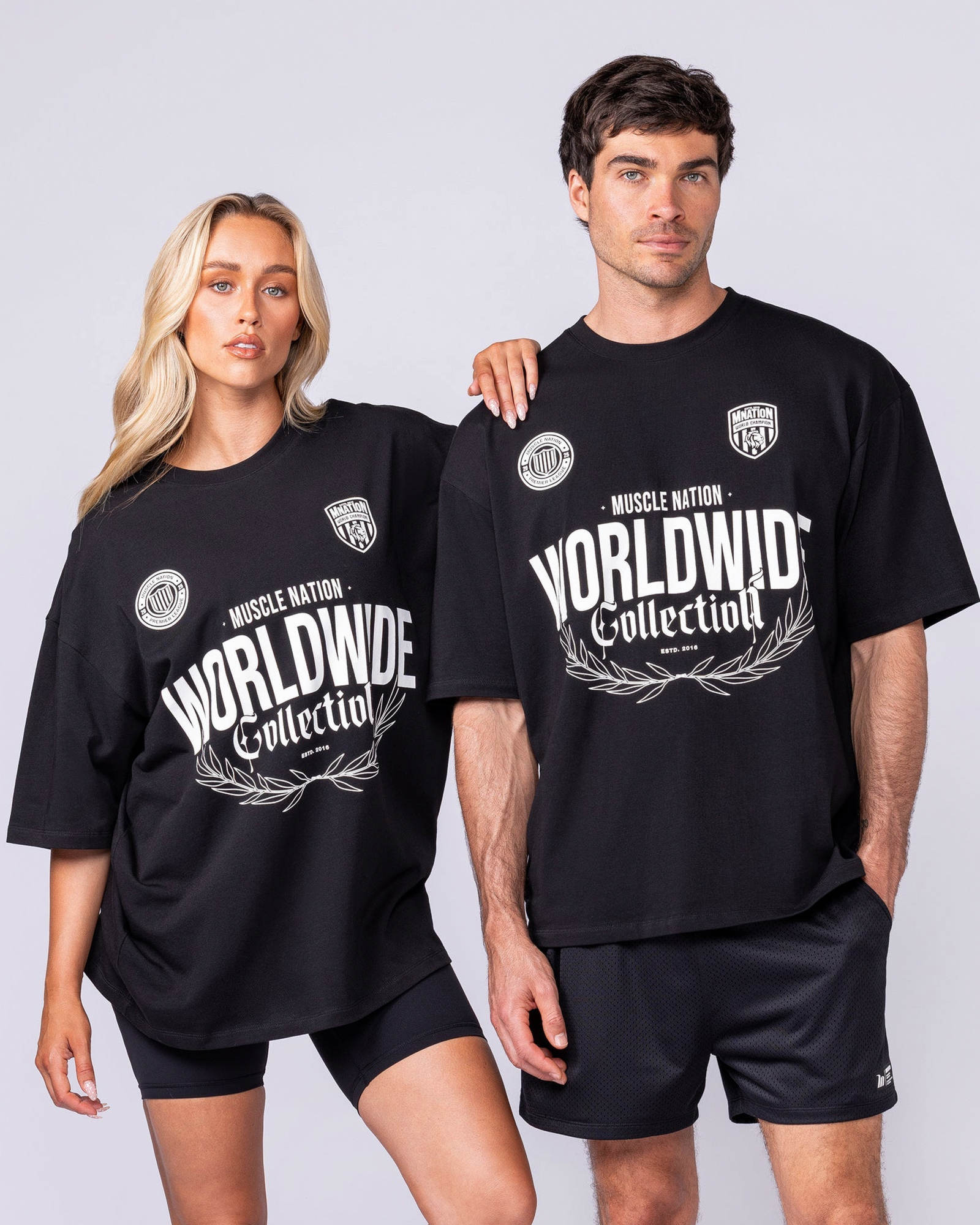 Worldwide Collection Oversized Tee - Black