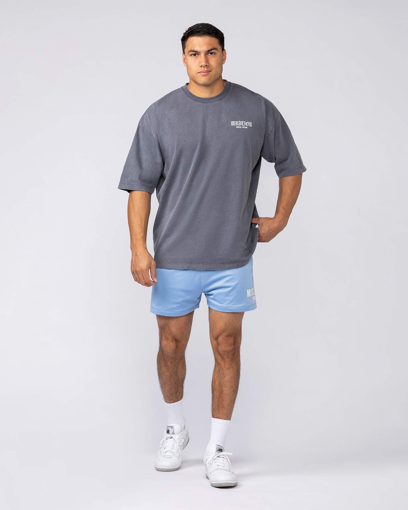 Worldwide Lay Up 3.5" Shorts - Sky