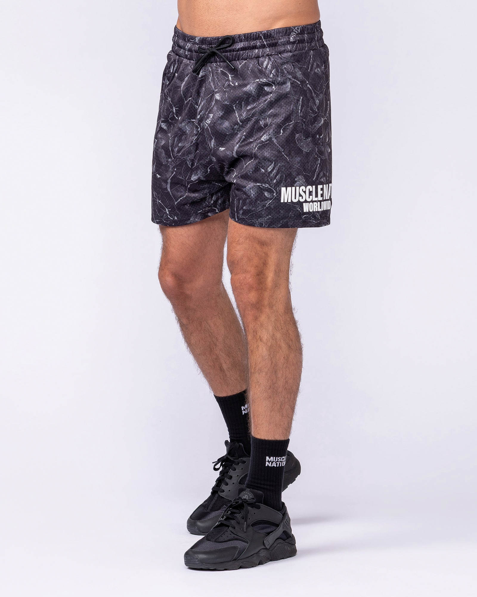 Worldwide Lay Up 3.5" Shorts - Tree Camo Monochrome