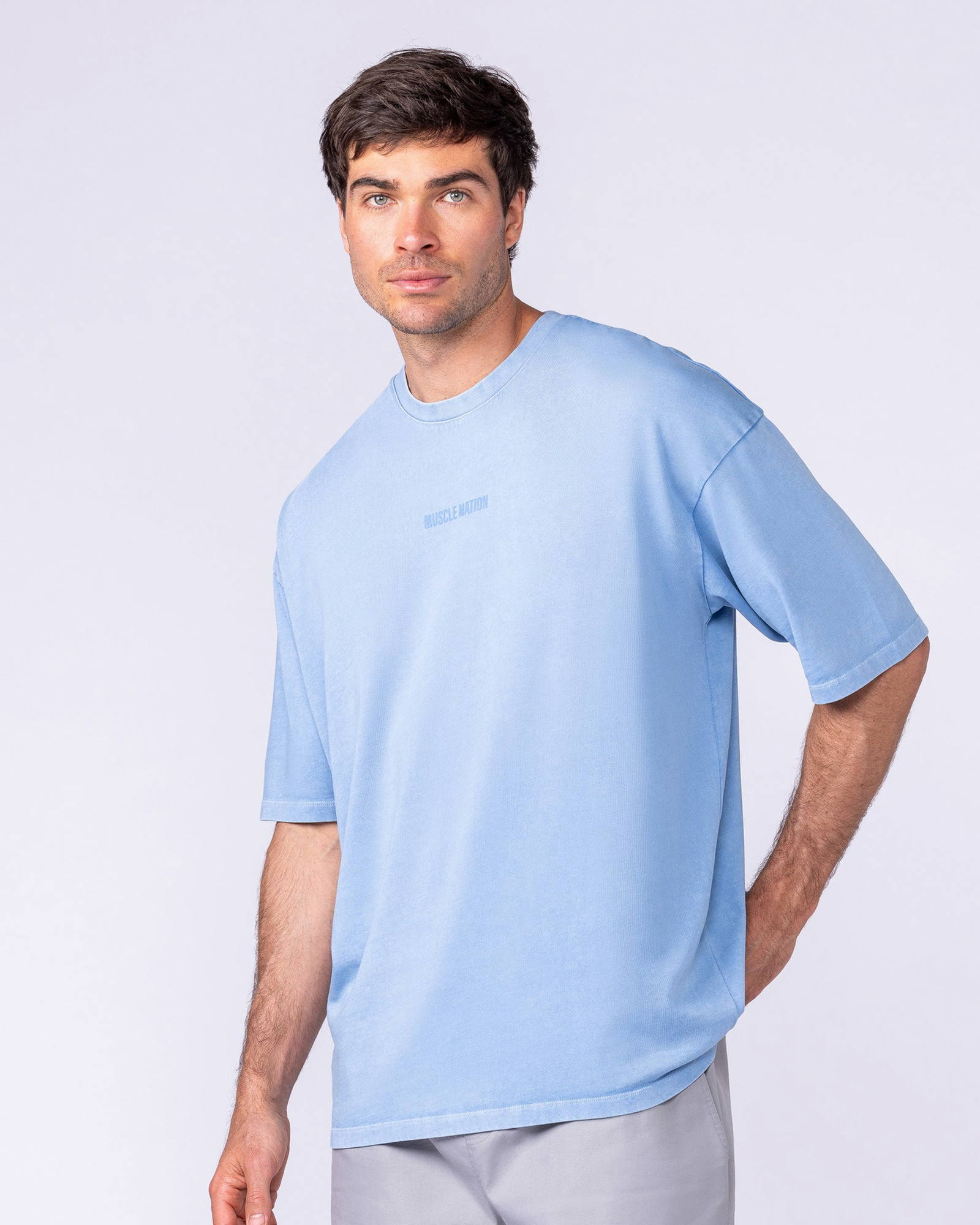 Worldwide Oversized Vintage Tee - Washed Pacific