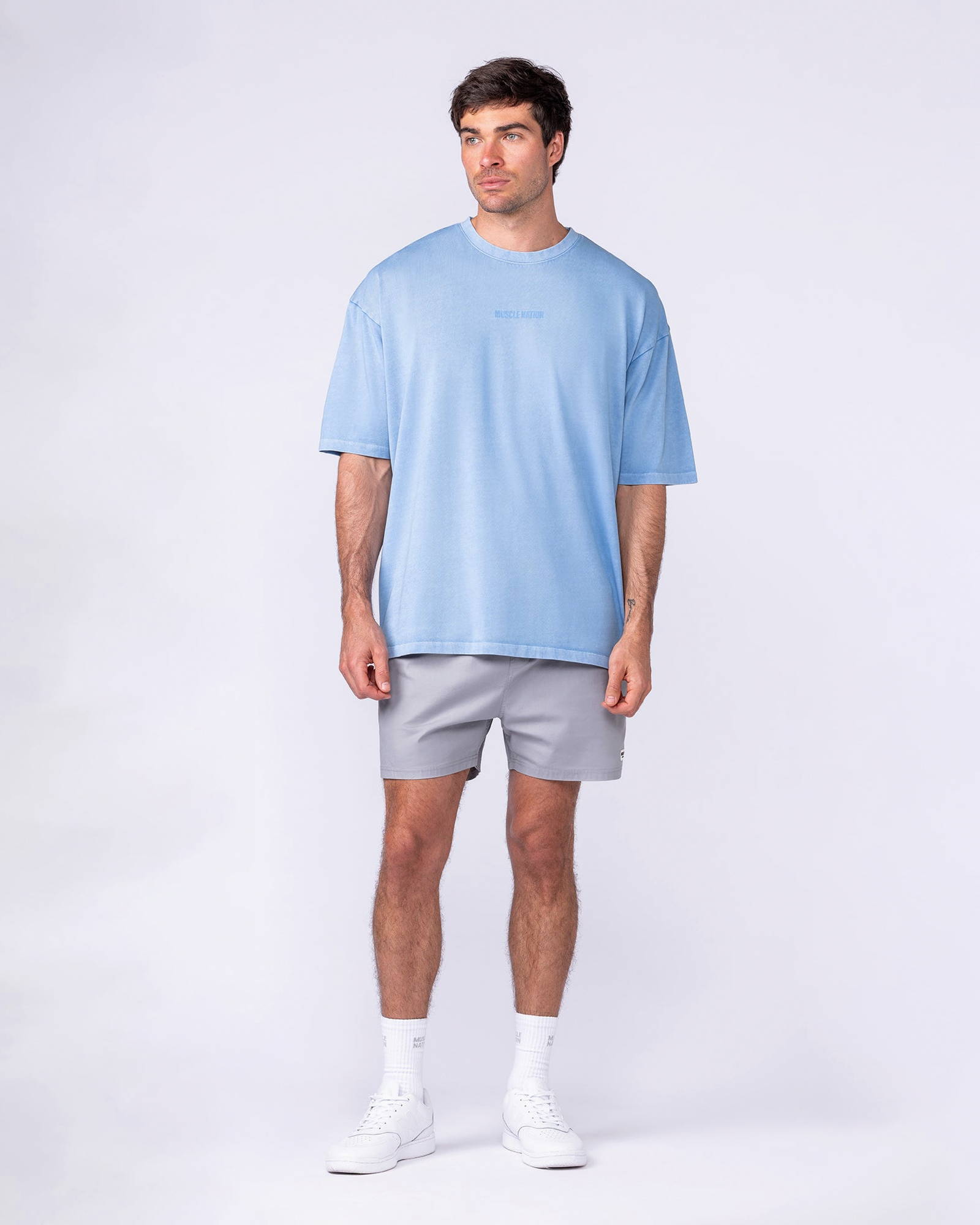 Worldwide Oversized Vintage Tee - Washed Pacific