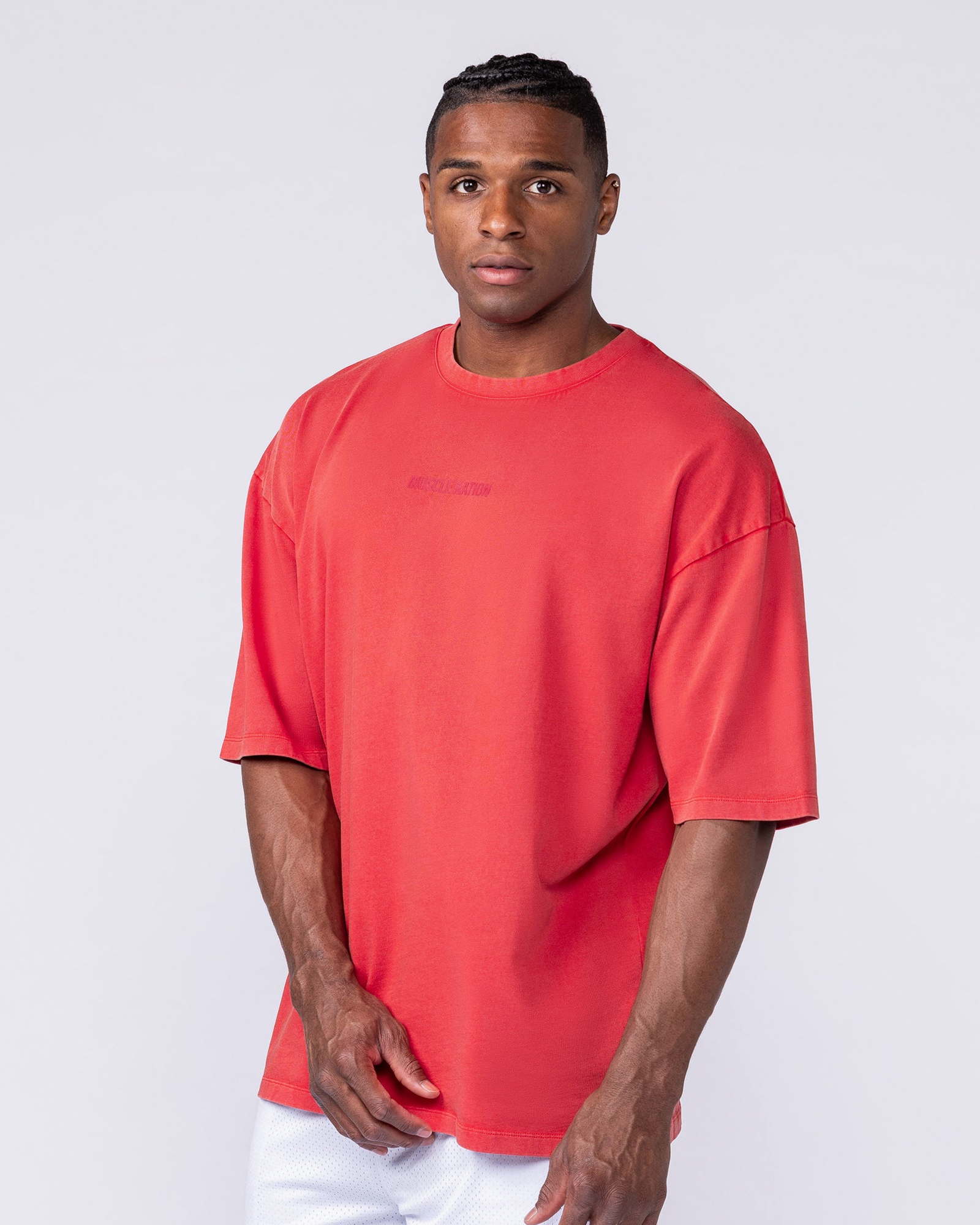 Worldwide Oversized Vintage Tee - Washed Red