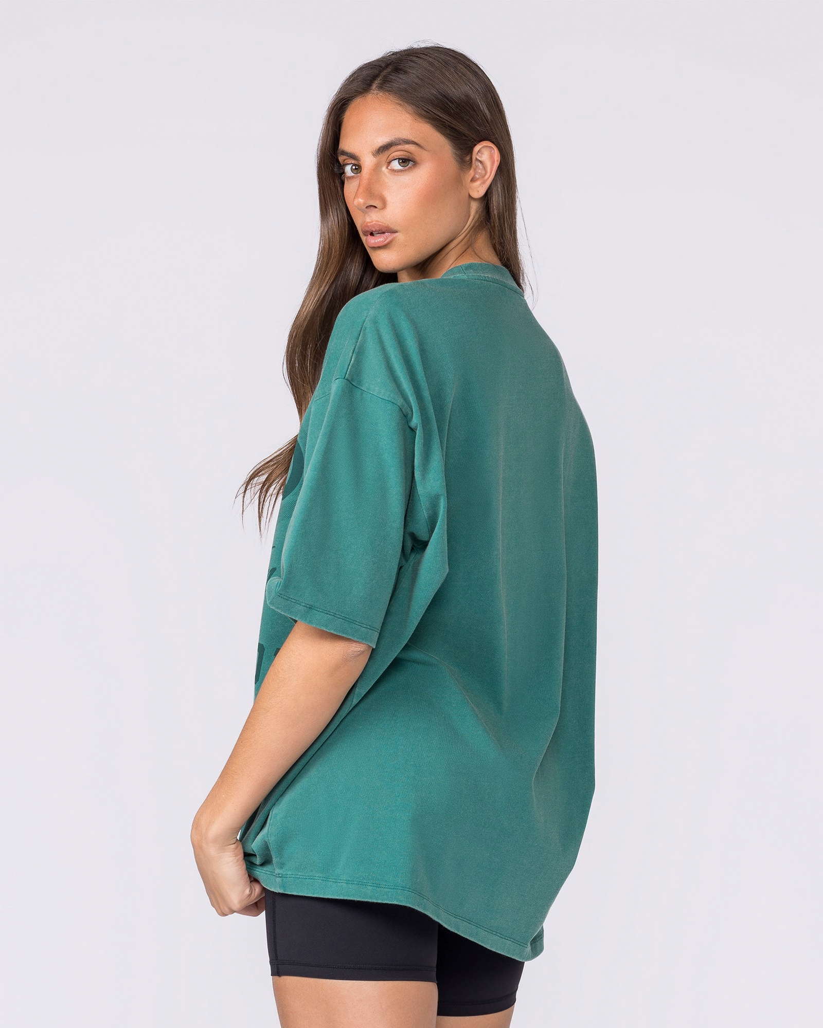 Racing Oversized Vintage Tee - Washed Leaf