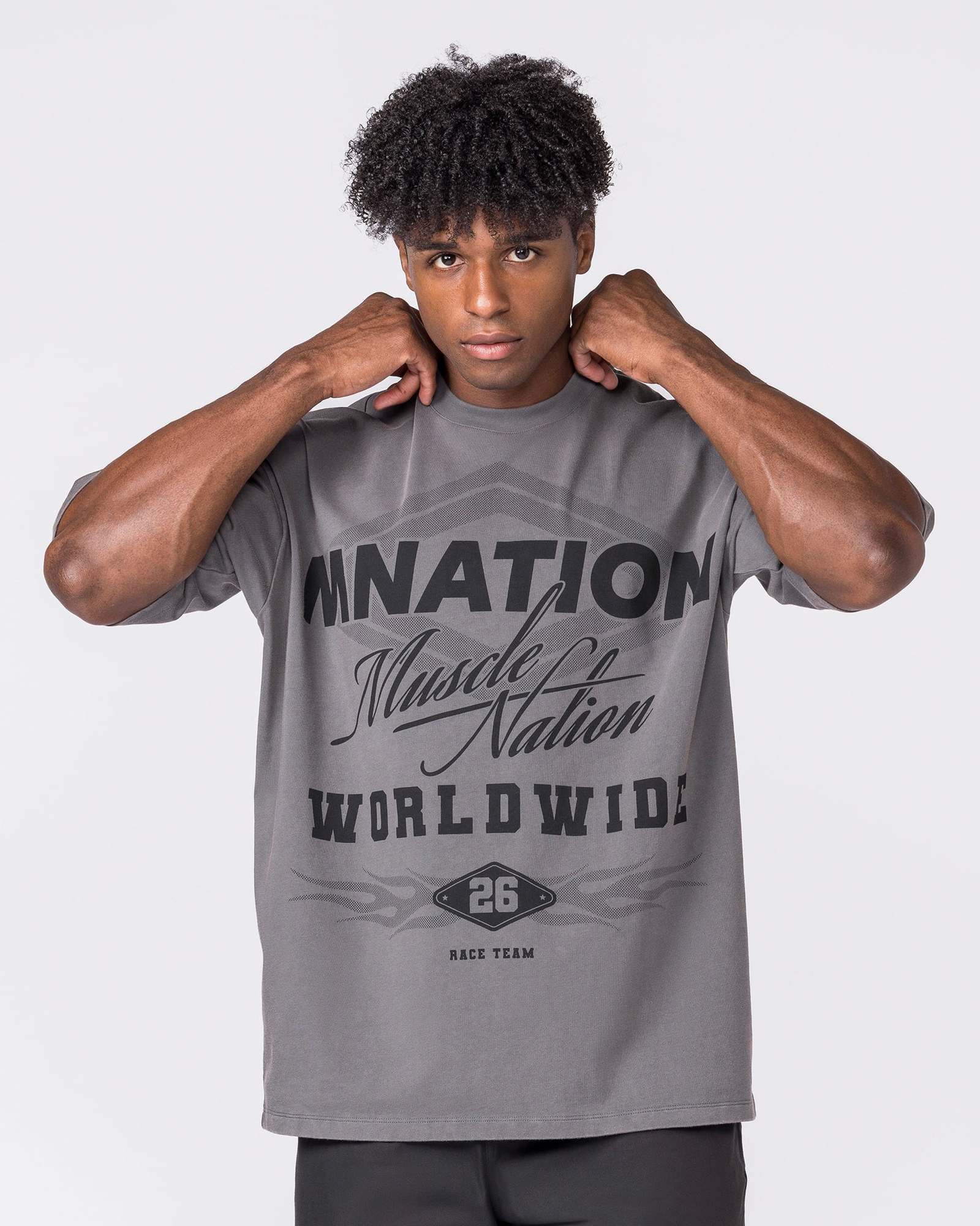 Racing Oversized Vintage Tee - Washed Tornado