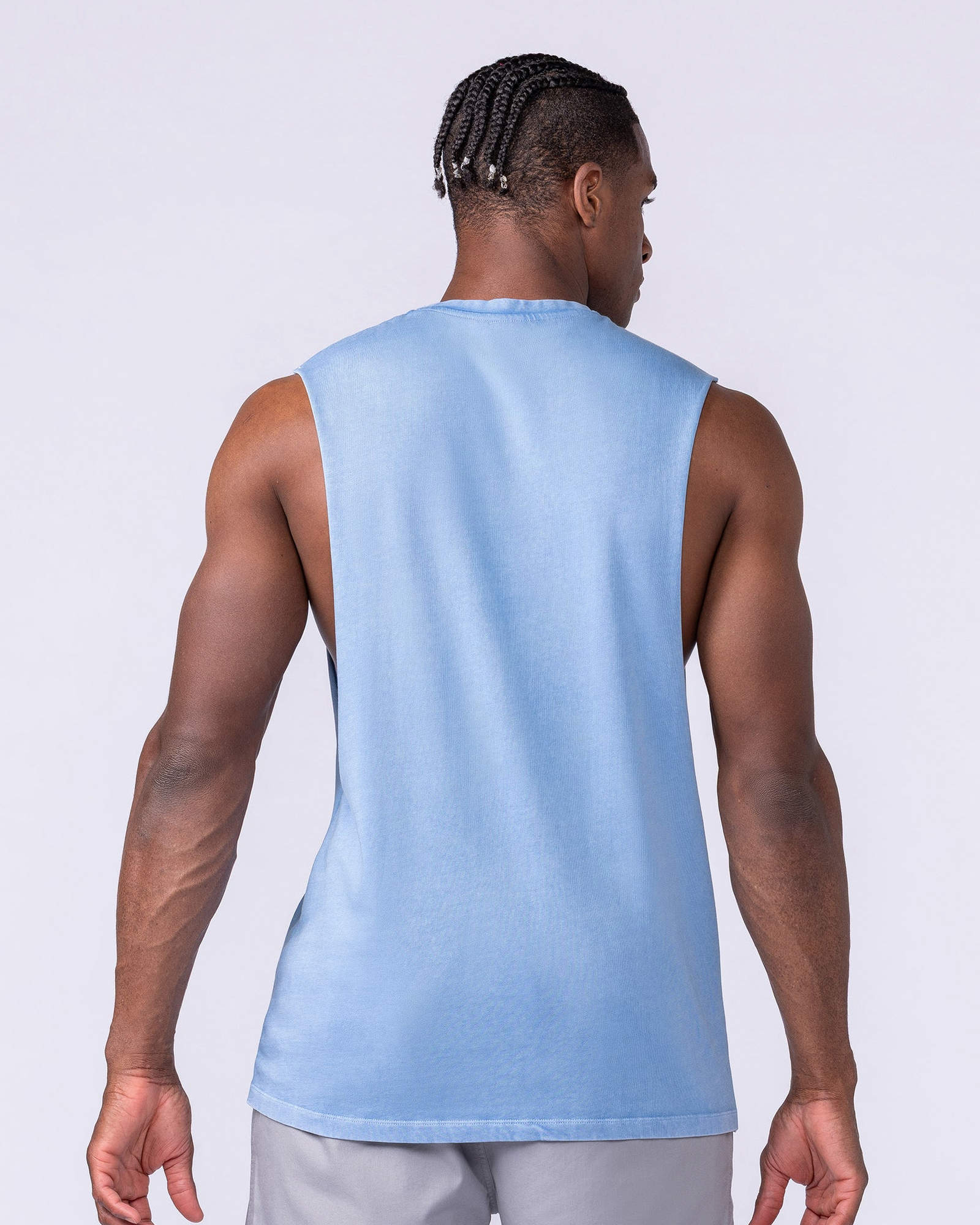 Vintage Training Drop Arm Tank - Washed Pacific
