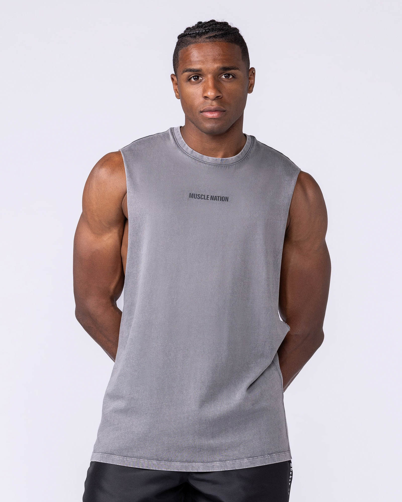 Vintage Training Drop Arm Tank - Washed Tornado