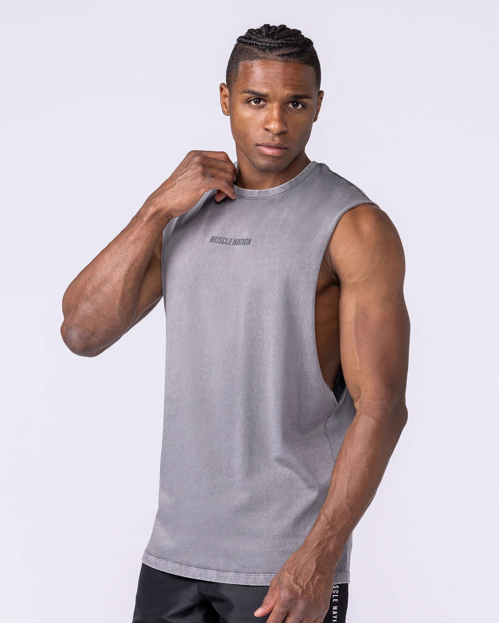 Vintage Training Drop Arm Tank - Washed Tornado