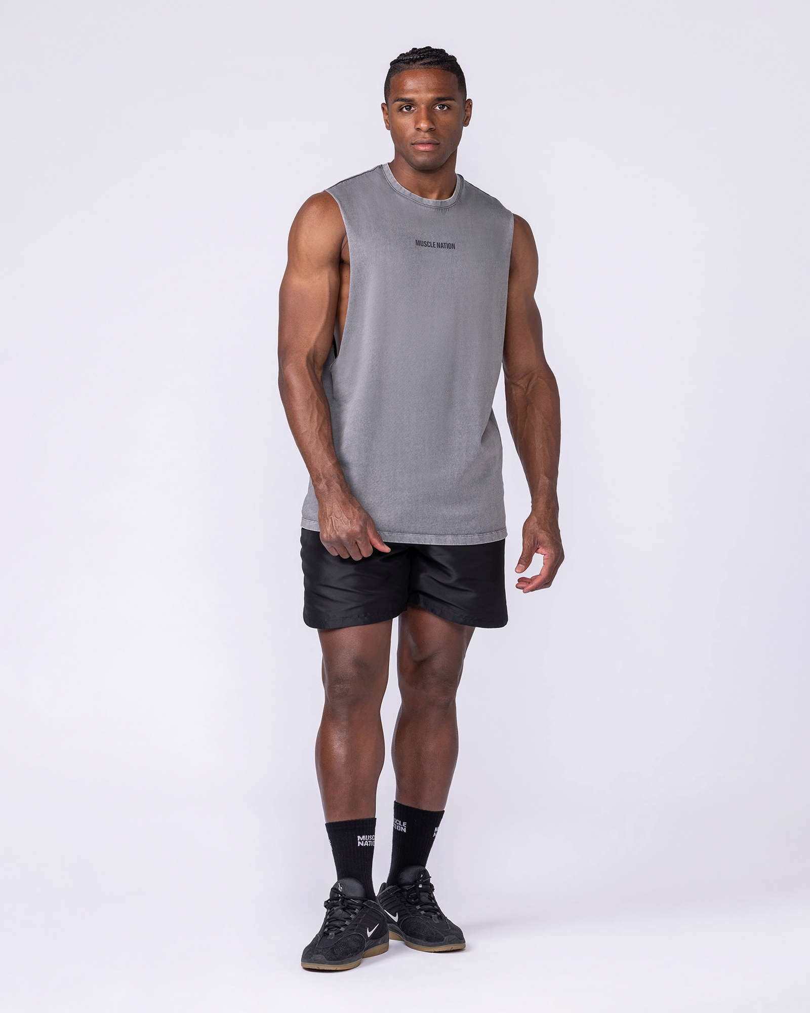 Vintage Training Drop Arm Tank - Washed Tornado