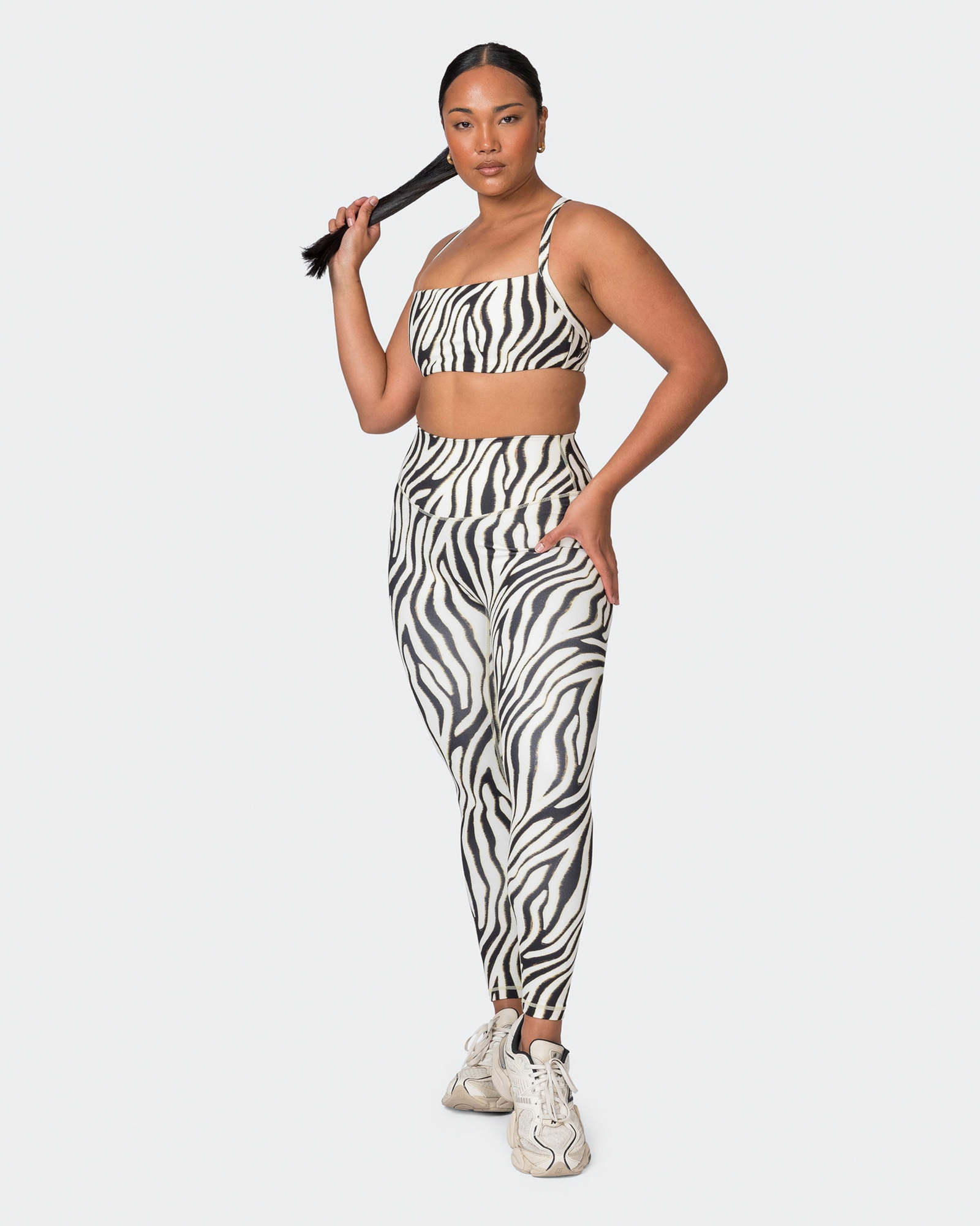 Ultra Everyday Ankle Length Leggings - Zebra Print