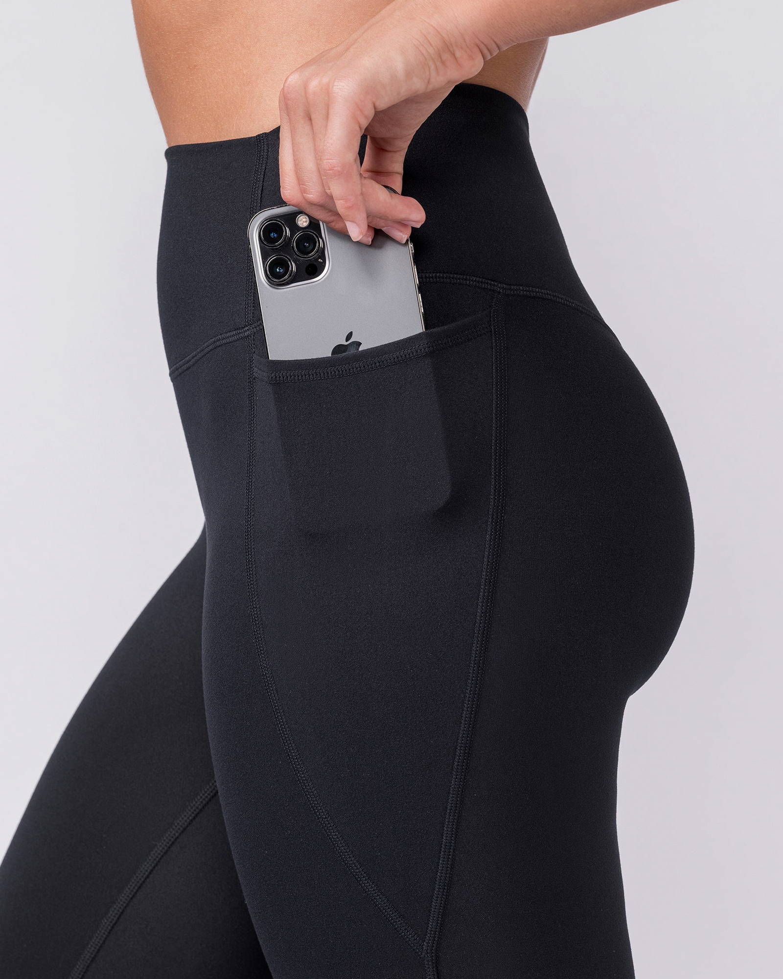 Zero Rise Everyday Pocket Flare Leggings - Black