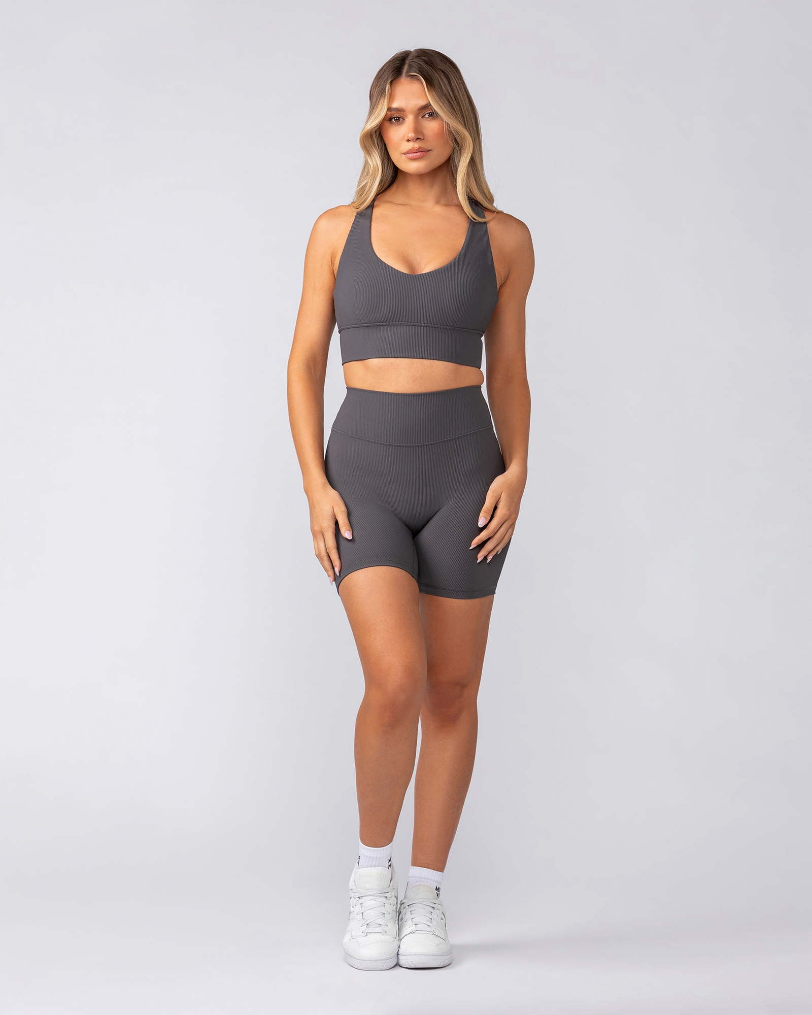 Zero Rise Rib Bike Shorts - Phantom
