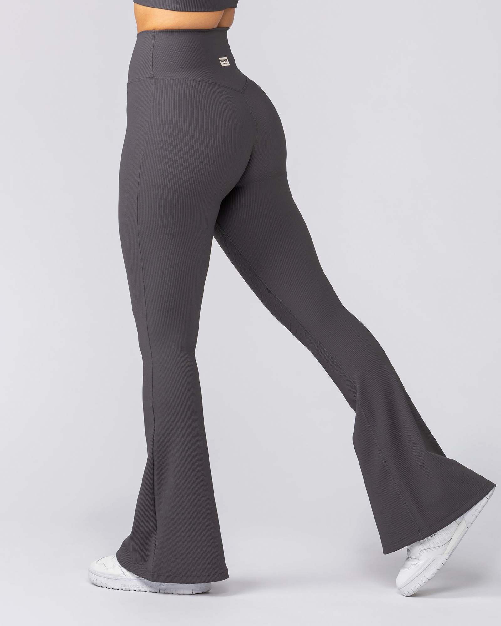 Zero Rise Rib Flare Leggings - Phantom